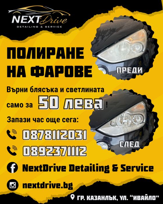 Полиране на фарове