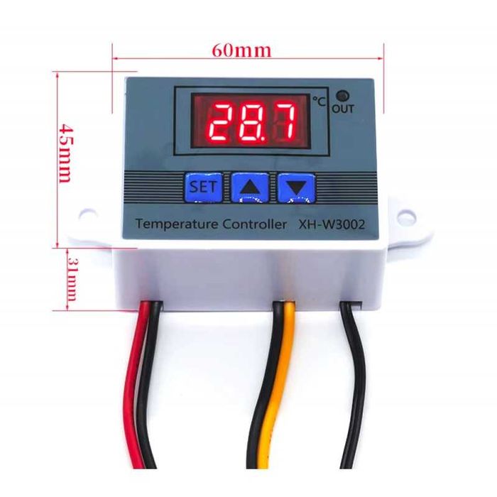 Терморегулатор XH-W 3002, -50 до +110° C, 12VDC,NTC10K - 100см, 4261