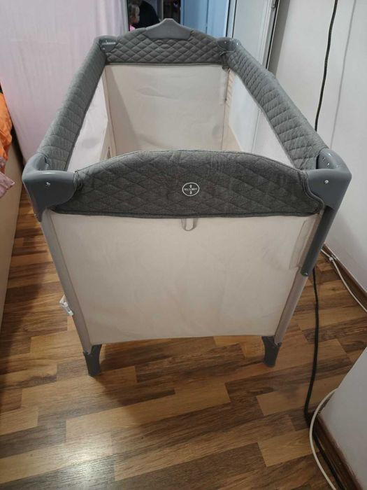 Cangaroo - Детска сгъваема кошара Indiana Grey