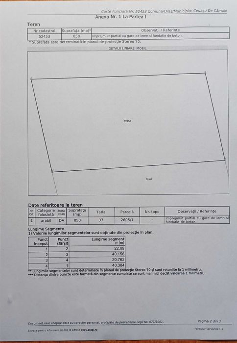 Teren de vanzare in Voiniceni, bun pentru constructii