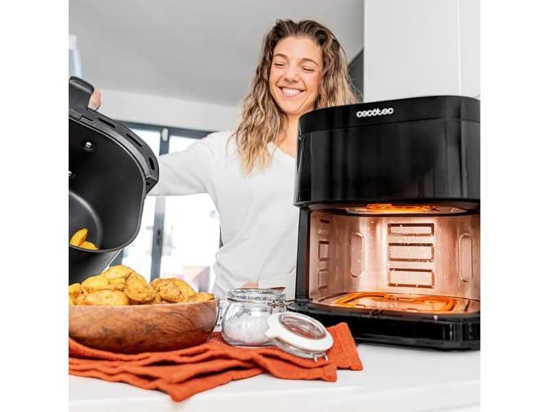Еър Фрайър с ГРИЛ Cecotec Cecofry DuoHeat 6000, 6L, Черен