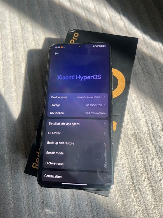 Redmi k70 pro 12/512 gb