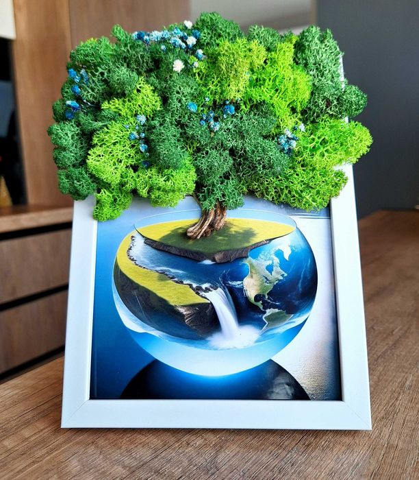 Декорации със скандинавски мъх