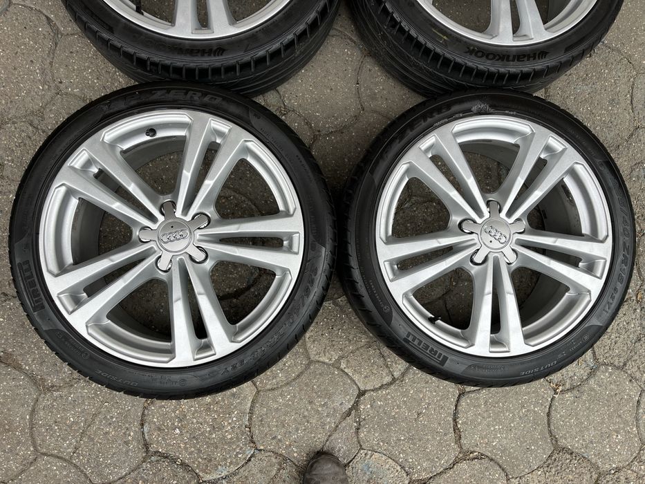 Jante aliaj 5x112mm, anvelope vara 225/40 R18 Audi A3, Vw, Seat, Skoda