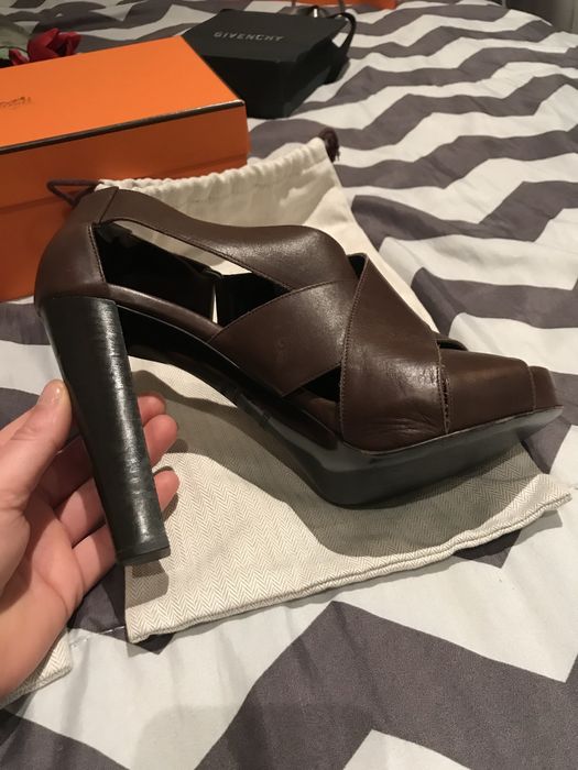 Hermes, sandale stil gladiator din piele 39,5