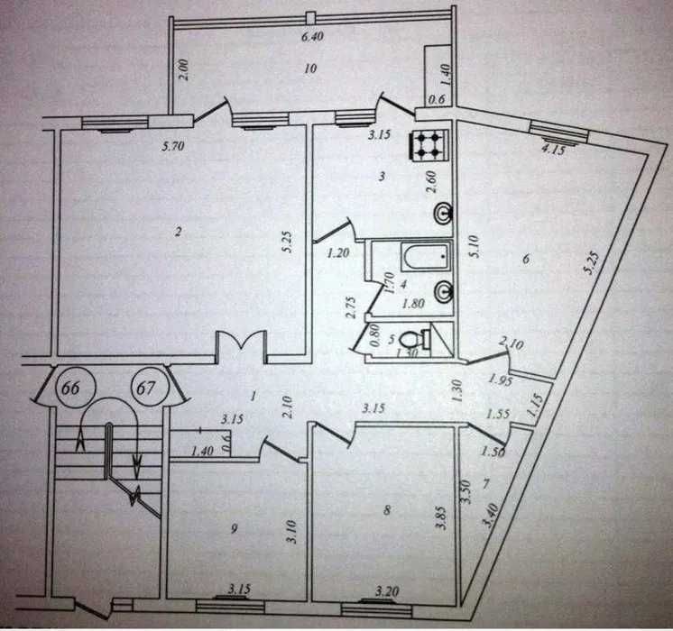 Продается 5ти комнатная квартира, Район Сергели, Куйлюк массив 5, 0837