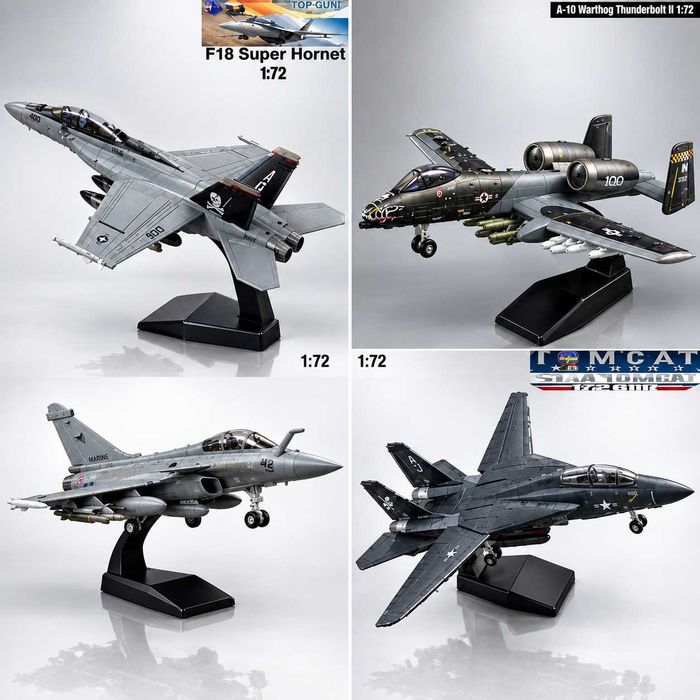 Macheta Avion F-14A /A10 /F-18F /Rafale scara 1:72 27cm
