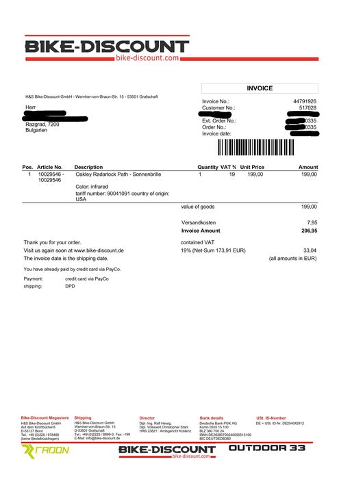 Очила за колоездене Oakley Radarlock Path Infrared / Clear Black Iridium Photochromic Vented