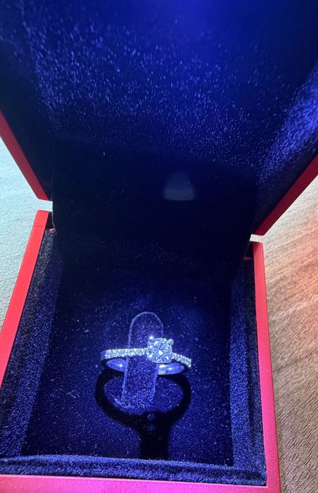 Inel logodna aur 18k diamante