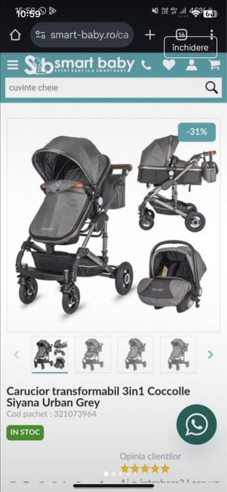 Carucior coccolle 3 in 1