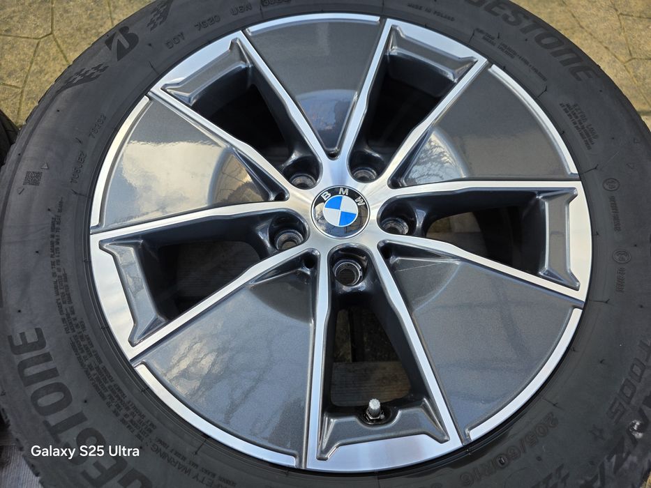 Лети джанти 16ки 5х112 BMW + летни гуми 205/60/16 Bridgestone