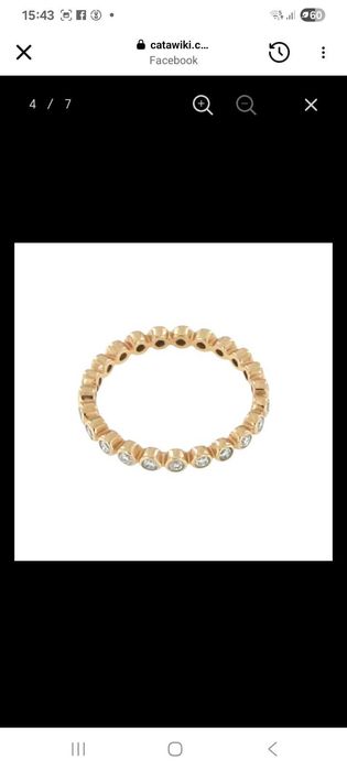 Vand inel eternity cu diamante naturale