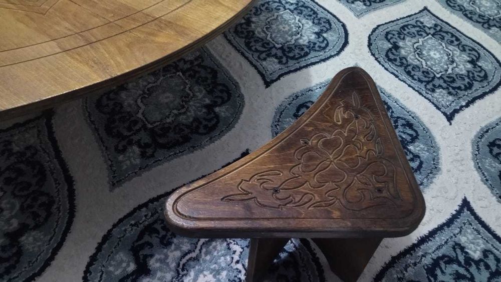 Жер стол қазақша оюланған