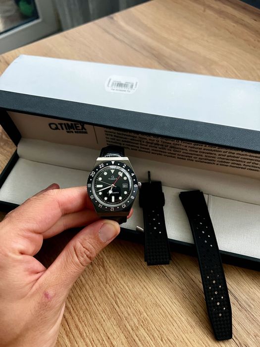 Timex Q GMT – Ref. TW2V38200-7U Gunmetal