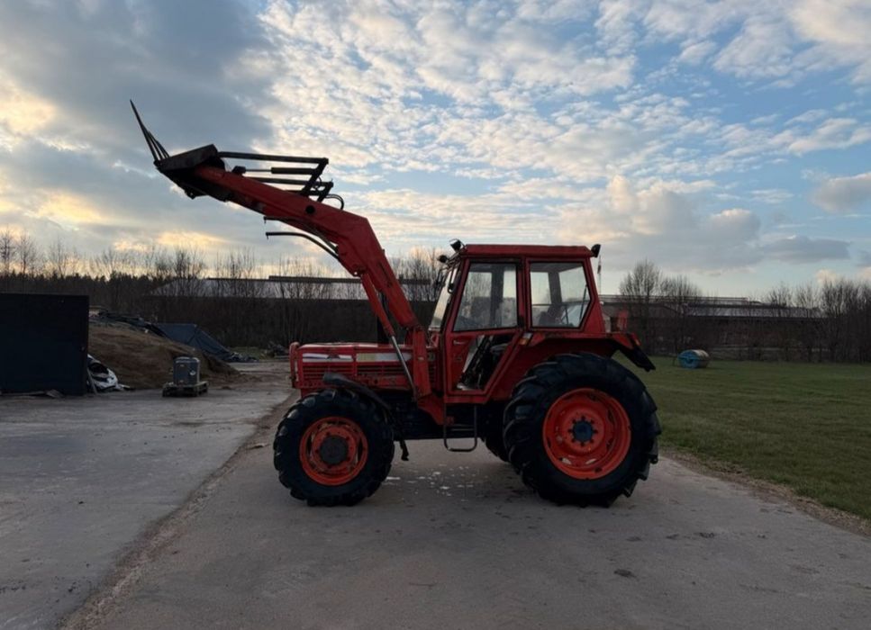 Tractor Same TIGER 100cp cu încărcător cupa+țepi pentru baloți+cauciucuri noi