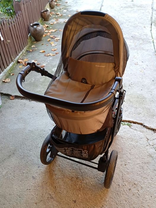 Căruț Krausman – Carucior 3 in 1 Combo Max Light Grey – Testat ADAC