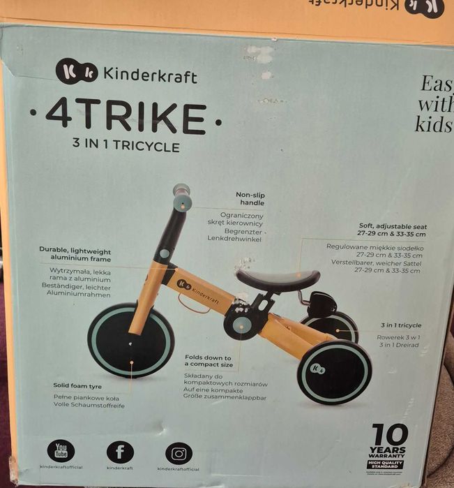 Trotineta Kinderkraft noua, copii 1-3 ani