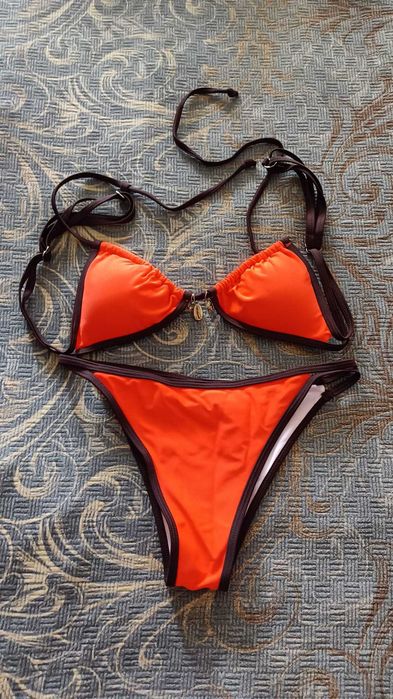 Costum de baie damă M – Portocaliu Neon – Nou, nepurtat – stil brazilian