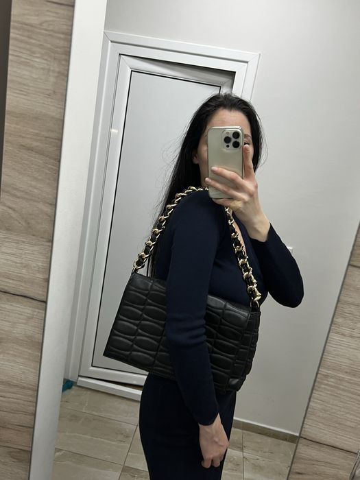 Капотирана голяма дамска чанта