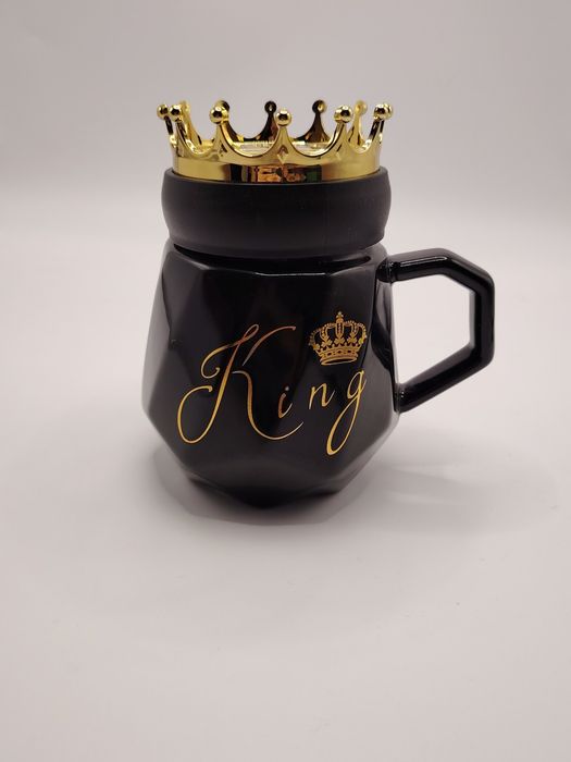 Кружка  с крышкой керамическая