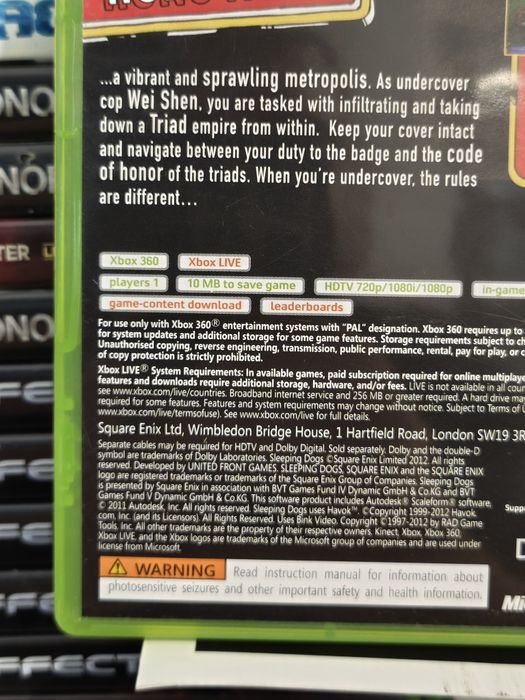 Joc/jocuri Sleeping Dogs Xbox360 original