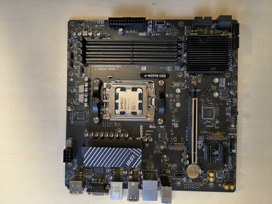 MSI PRO B650M‑P (microATX) + AMD Ryzen 5 8600G