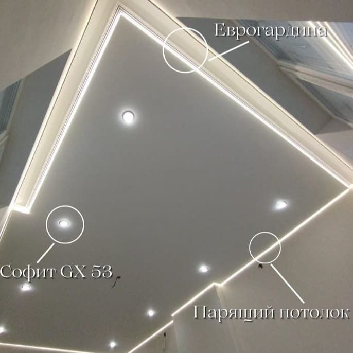 Натяжной потолок 1200