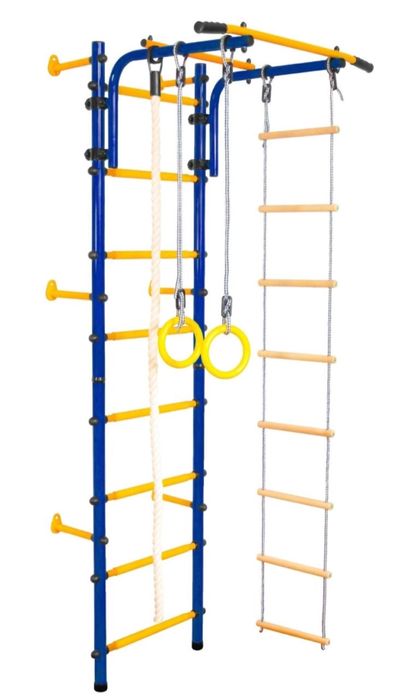 Шведская стенка. Турник. Канат. Кольцо. Лестница.