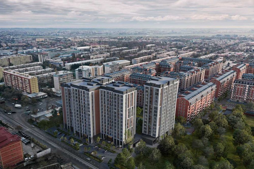 Новостройка в центре 40,39 м2 2комнатная евро