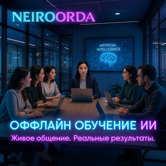 Оффлайн-обучение нейросетям в центре Алматы!