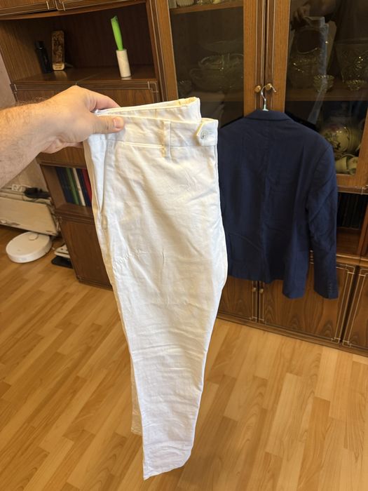 Брюки белые glasman