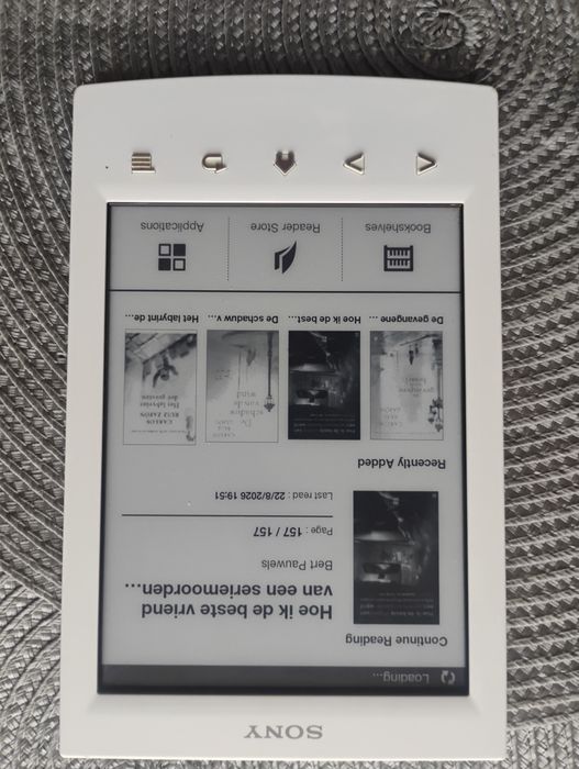 Sony e-reader book