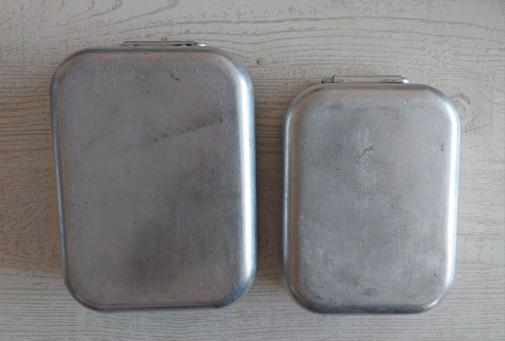 Винтидж алуминиев комплект съдове / посуда за къмпинг (1968/73)