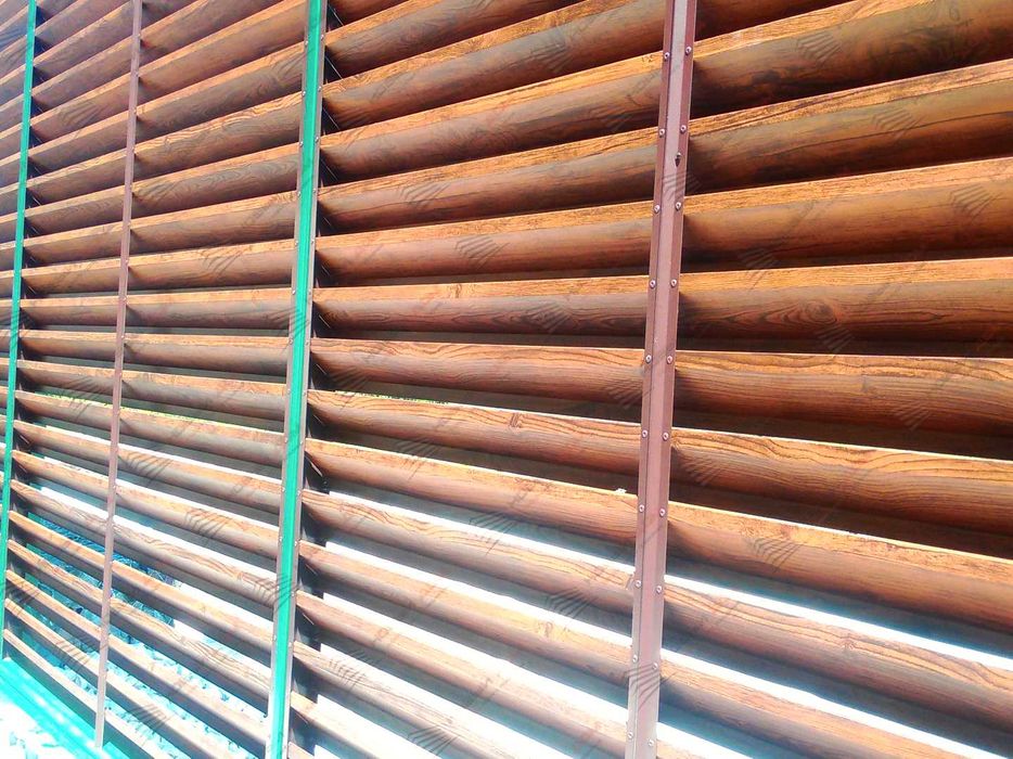 Забор жалюзи горизонтальный