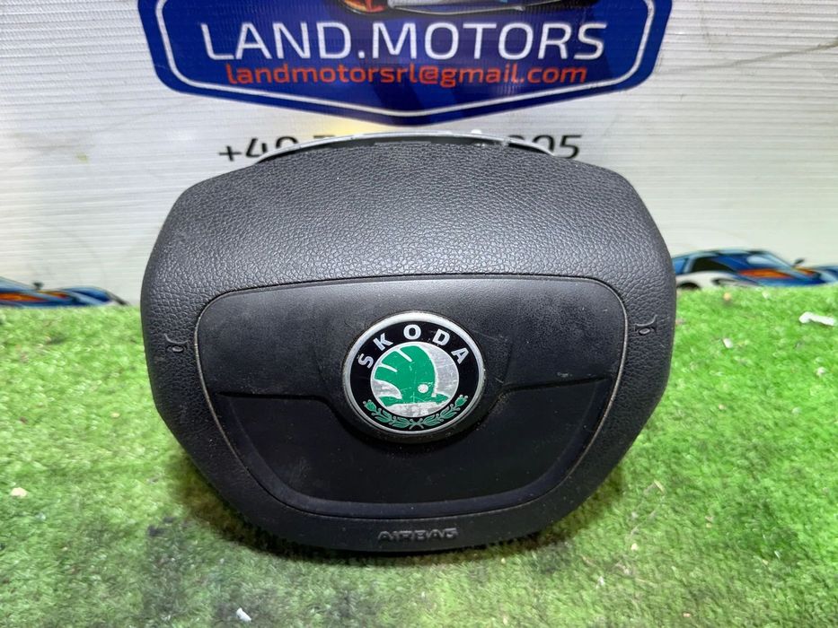 AIRBAG VOLAN SKODA FABIA AMBIENTE II FAB 1.6 DIESEL 2012 COD OEM 5J0880201K / HATCHBACK 2007-2014