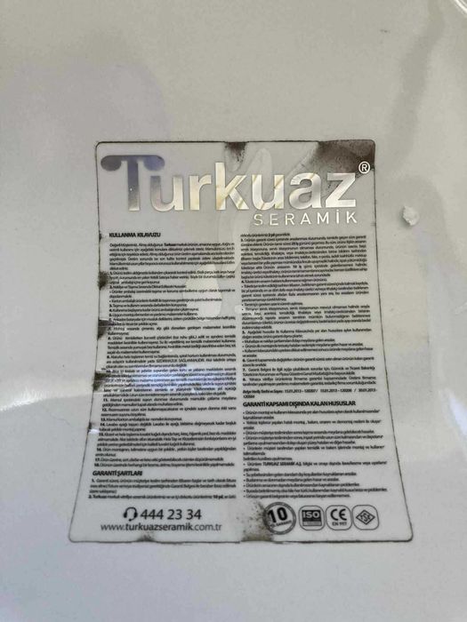 Мивка за баня за вграждане под плот.