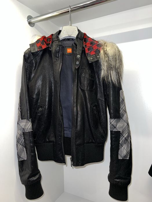 Кожено яке Boss Hugo Boss