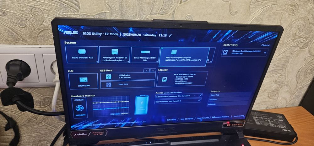 Ноубук Asus TUF 15 FA506QR