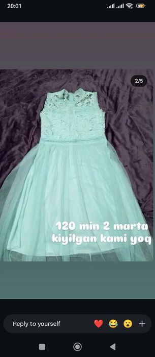 90 min toylaga bazimlaga kiysa boladi  2 marta kiyilgan razmer 46