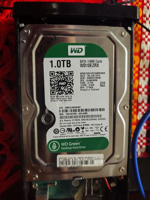 Hard-disk desktop WD green 1 tb 100%
