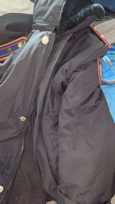 Зимний бушлат МВД, 52,  черный с подкладом