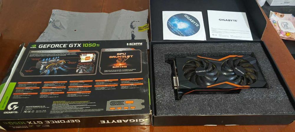 Gigabyte GeForce GTX 1050 Ti G1 Gaming 4 ГБ 128-битной GDDR5 как Новая