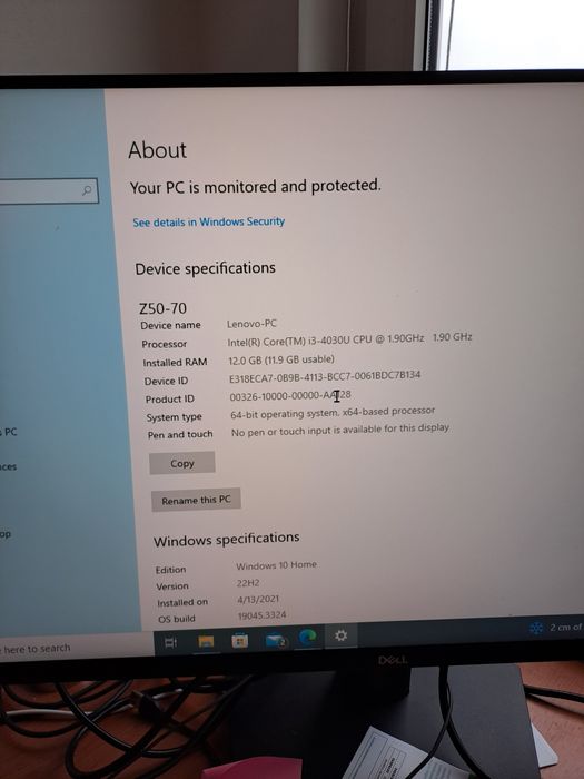 Lenovo Z50-70 intel core i3