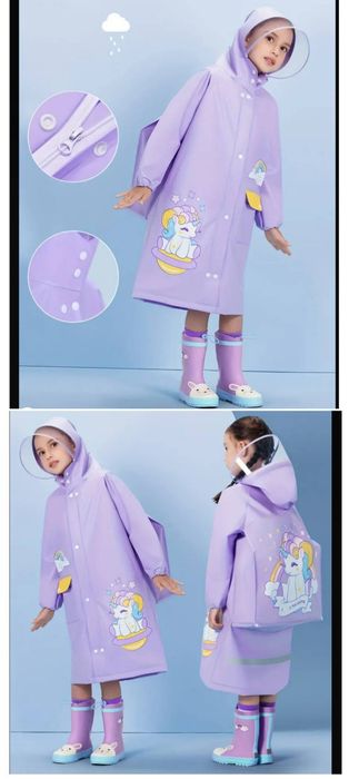 Дождевик куртка для девочки демисезонная без резиновые сапоги сапожки