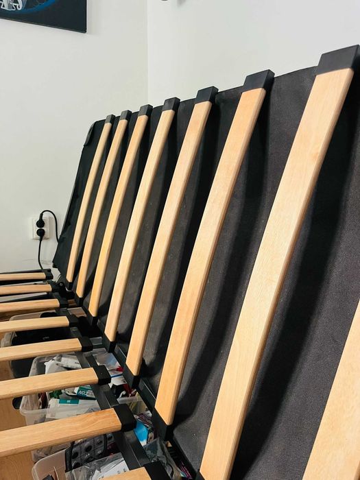 NYHAMN Cadru canapea extensibilă ikea 3 locuri, + 2 saltele 70x200 noi !
