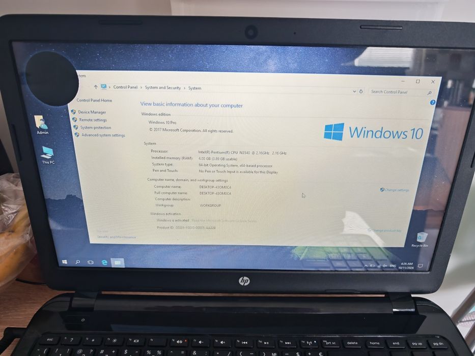 HP 15 r151nu laptop