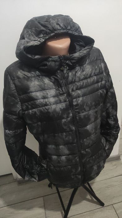 Geaca degrade gri negru