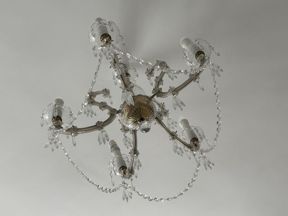 Чешская хрустальная люстра