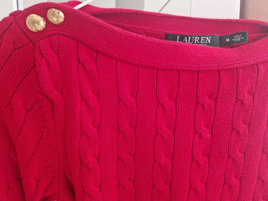 Червен пуловер Ralph Lauren