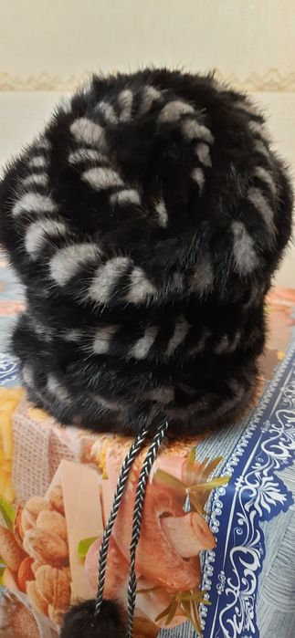 Зимняя  шапка норковая
